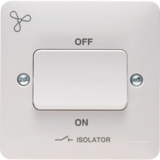 HAGER SOLLYSTA 3 POLE FAN ISOLATOR SWITCH