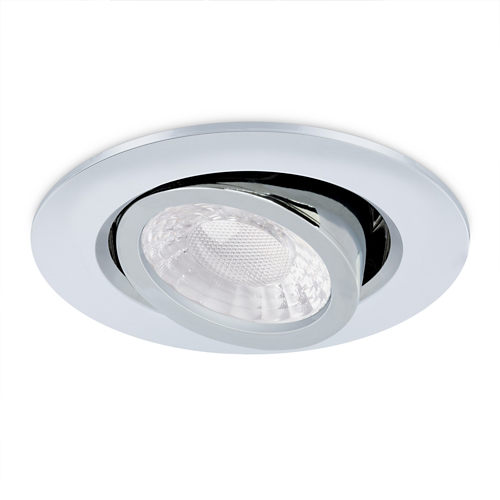 JCC X50 TILT FIRE RATED DOWNLIGHT, WATTAGE & CCT SWITCHABLE, POLISHED CHROME