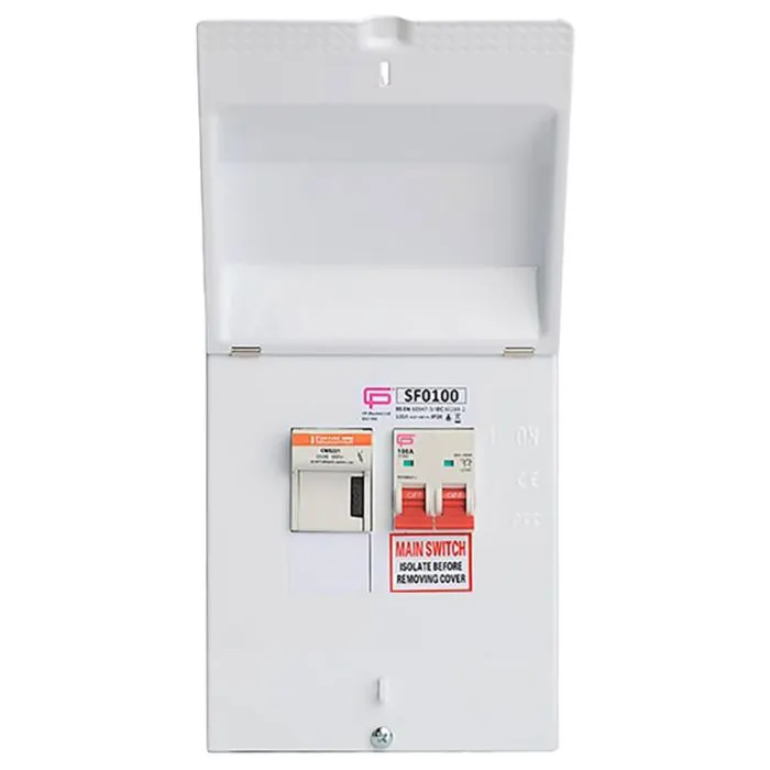 FUSEBOX 100A FUSED SWITCH W/63A,80A & 100A FUSES 