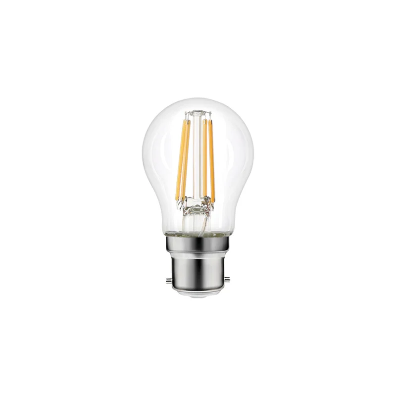 INTEGRAL LED OMNI FILAMENT GOLF BALL LAMP B22 3.4W DIMMABLE 2700K CLEAR GLASS
