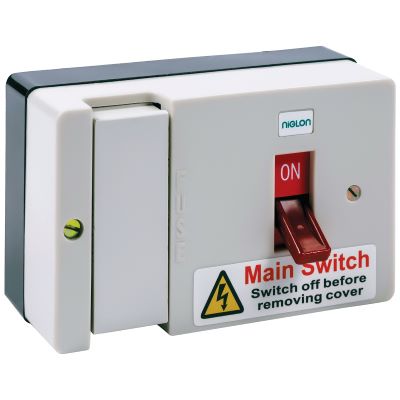 NIGLON 80A FUSED MAIN SWITCH C/W 80A HRC FUSE