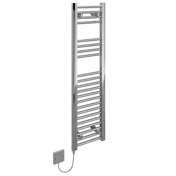 KUDOX ELECTRIC TOWEL RAIL, FLAT 150W CHROME, 1100 X 300MM