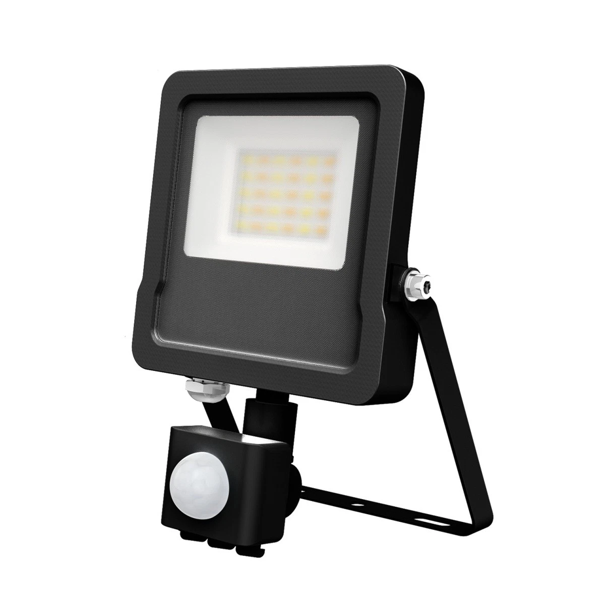 DUNHAM II LED PIR FLOODLIGHT, 10W, CCT SWITCHABLE, BLACK